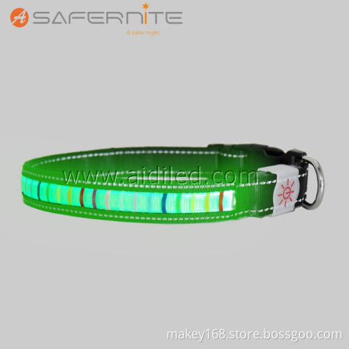Green Light Up Led Dog Collar
